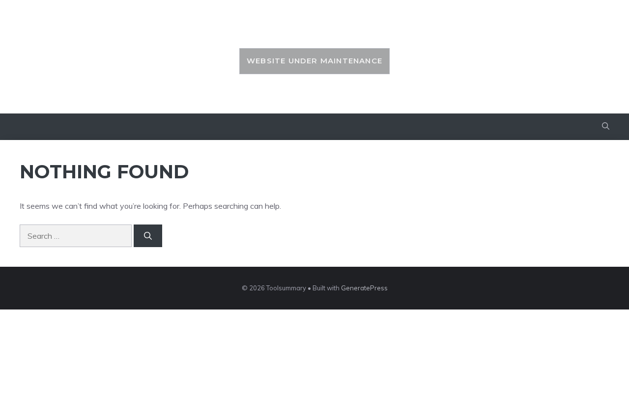 Toolsummary